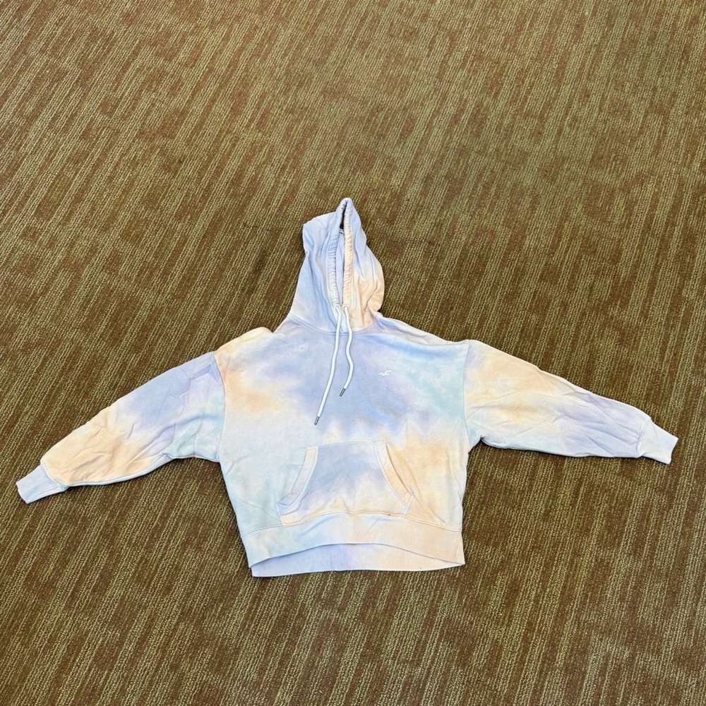 Hollister Lavender and Beige Hoodie